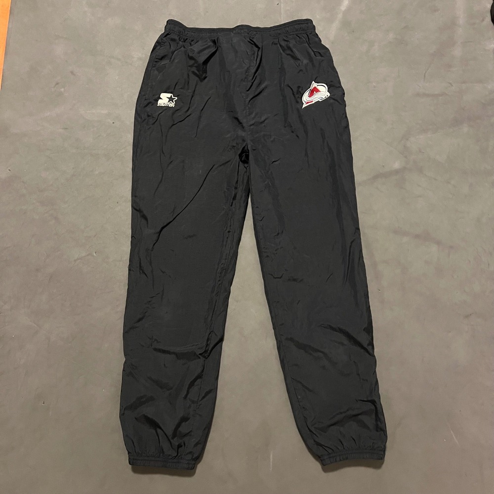 Vintage‎ Starter NHL Colorado Avalanche Black Track Pants Youth Size XL
